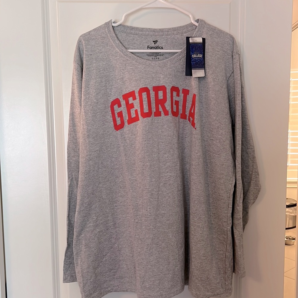 Georgia fitted women’s long sleeve t-shirt, size 2XL